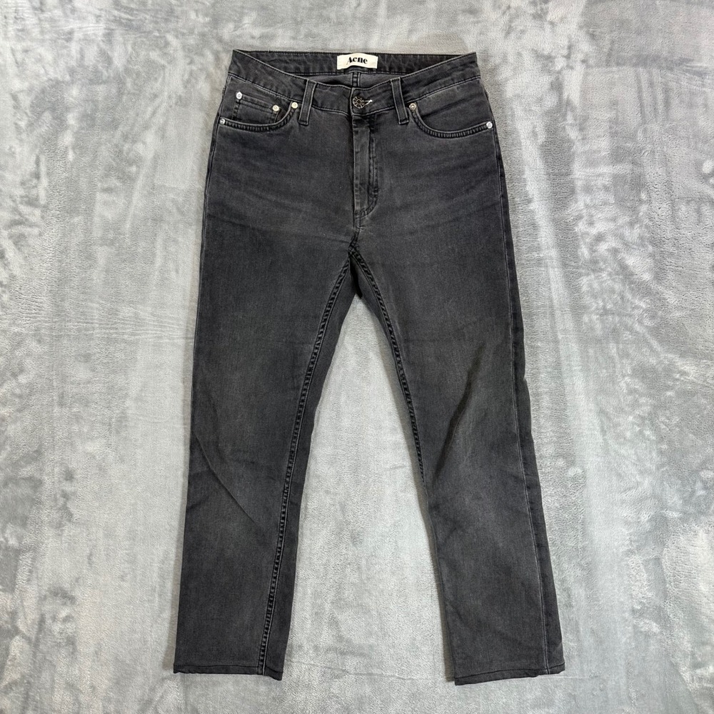 Acne Studios Flex S Slim Jeans Womens Size 28x26 Black (Tag Size 28x34)